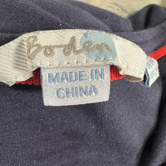 Boden Navy Blue Abigail Jersey Dress Long Sleeve US 2 UK 6 - Picture 4 of 5